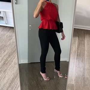 Express Red Halter blouse
